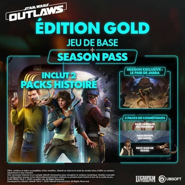 Ubisoft Star Wars Outlaws - Édition Gold - Nintendo Switch 2
