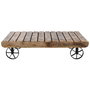 Table Basse Home ESPRIT Noir Naturel Métal Bois de manguier 130 x 80 x 32 cm