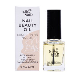 Wild&Mild Huile de Soin et de Beauté pour Ongles et Cuticules, Enrichie à l'Huile d'Amande Douce, sans Parabènes, Végane, 12 mL