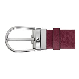 Montblanc MB199630 Ceinture en cuir bordeaux
