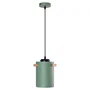 Dahlia - Suspension lampe Dahlia SKD-P1011-T en métal et bois - Design moderne avec hauteur de câble réglable