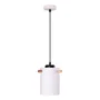 Dahlia - Suspension lampe Dahlia SKD-P1011-T en métal et bois - Design moderne avec hauteur de câble réglable