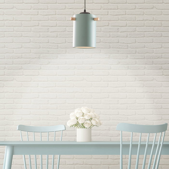 Lampe à Suspension Dahlia SKD-P1011-T Bois Acier Turquoise E27 Sans Ampoule Lampe à Suspension Dahlia SKD-P1011-T Bois Acier Turquoise E27 Sans Ampoule