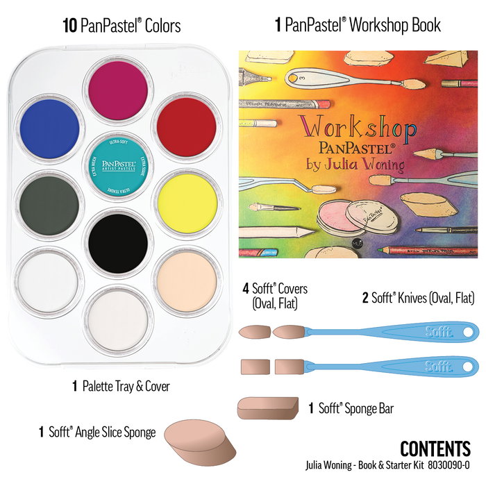 Panpastel 10 - Julia Woning avec Livre, Outils Sofft et Bande de Palettes