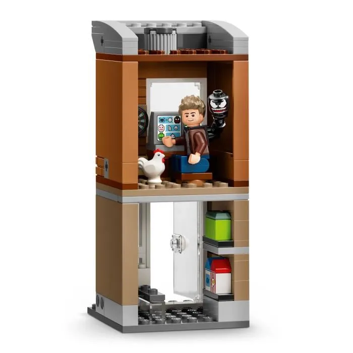 LEGO 76324 Marvel Spider-Man Contre Oscorp, Jeu de Construction de Super-Héros avec 8 Minifigurines