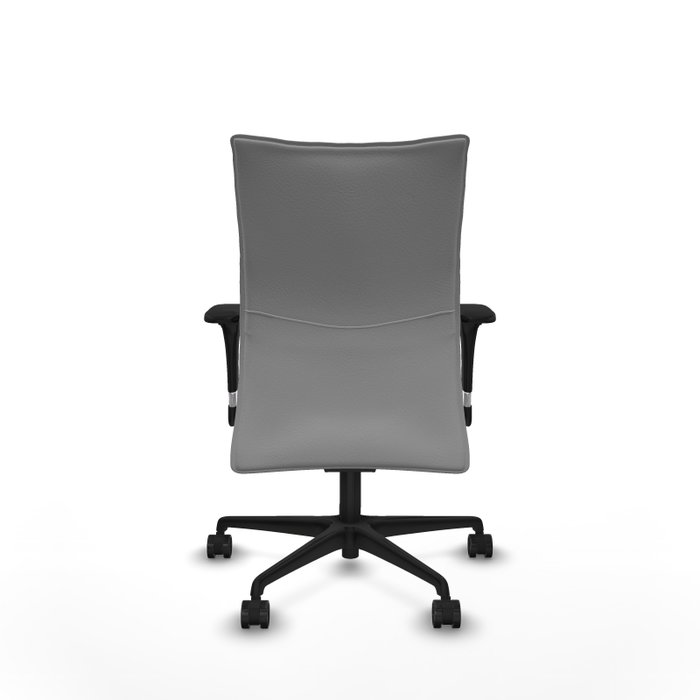 Piqueras Y Crespo Chaise de bureau Albacete confidente Gris clair, mécanisme Sincro, accoudoirs 1D