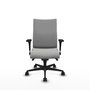Piqueras Y Crespo Chaise de bureau Albacete confidente Gris clair, mécanisme Sincro, accoudoirs 1D