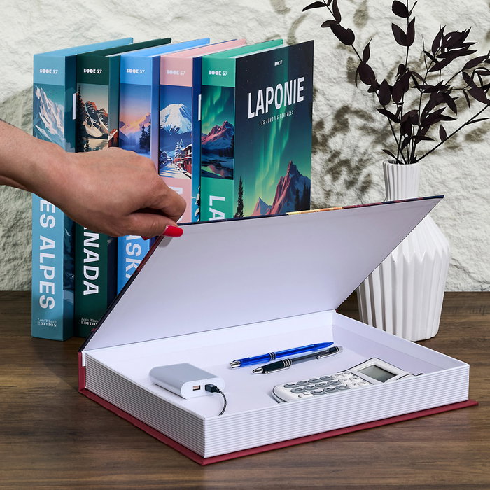Home Deco Factory LIBRO-CAJA DECO HIVER