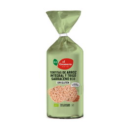 El Granero Integral Galettes de riz et sarrasin bio (Pack de 12 x 100g)