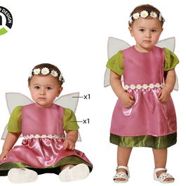 Déguisement Fée Rose avec Ailes pour Bébé Fille, 12 à 24 Mois - Robe Courte et Ailes - Polyester