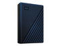 Western Digital WD My Passport for Mac 4TB Disque Dur Externe HDD Portable USB 3.2 Gen 1 - Bleu Minuit