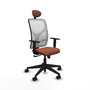 Piqueras y Crespo Chaise de Bureau Motilla Blanc et Marron