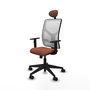 Piqueras y Crespo Chaise de Bureau Motilla Blanc et Marron