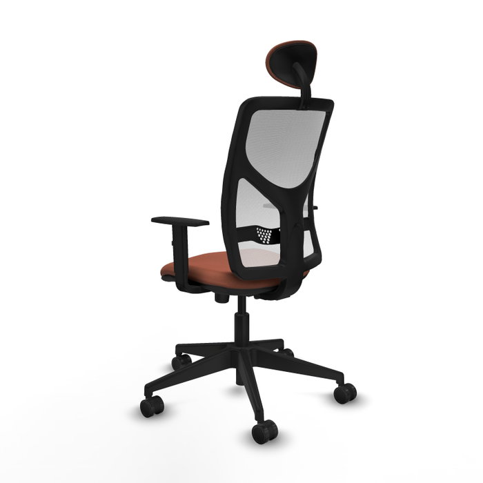 Piqueras y Crespo Chaise de Bureau Motilla Blanc et Marron Piqueras y Crespo Chaise de Bureau Motilla Blanc et Marron