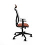Piqueras y Crespo Chaise de Bureau Motilla Blanc et Marron