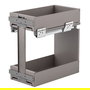 VIBO Modulo 300 Module bandejero double lame avec fermeture amortie et extraction totale en acier anthracite