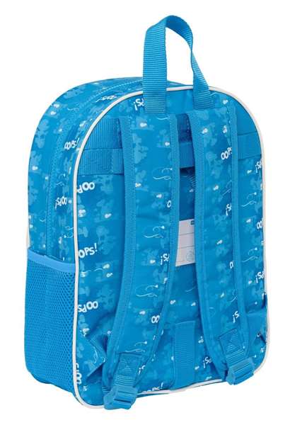 Safta Mochila infantil Adapt.Carro Los Pitufos - Sac à dos enfant pour poussette Les Schtroumpfs, 26 x 34 x 11 cm, à partir de 3 ans