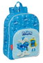 Safta Mochila infantil Adapt.Carro Los Pitufos - Sac à dos enfant pour poussette Les Schtroumpfs, 26 x 34 x 11 cm, à partir de 3 ans