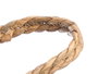 Giftdecor Macramé Suspension pour Plantes Osier Naturel et Blanc 28x32x28 cm (Set de 6)
