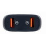 GEMBIRD Chargeur de voiture double port USB A 36W Quick Charge 3.0 noir