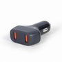 GEMBIRD Chargeur de voiture double port USB A 36W Quick Charge 3.0 noir