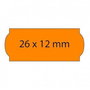 Rouleau d'Étiquettes Orange 26 x 12 mm (36 Unités)