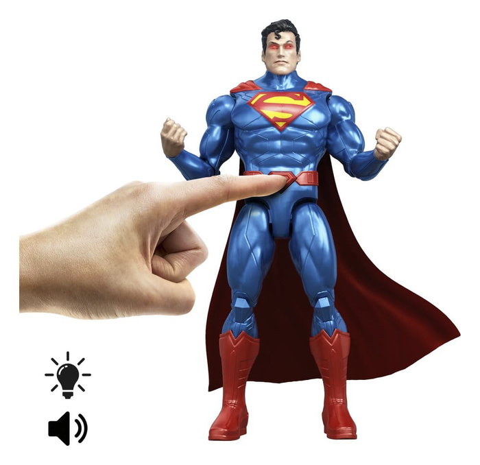 Mattel DC Premier Superman Figurine Sonore et Lumineuse Heat Vision 16 cm