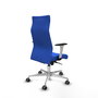 Piqueras Y Crespo Sillón Albacete Bleu avec mécanisme Sincro et base aluminium