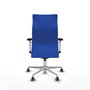 Piqueras Y Crespo Sillón Albacete Bleu avec mécanisme Sincro et base aluminium