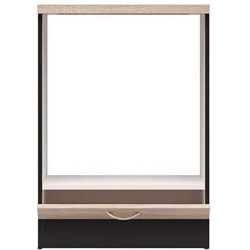 JUNONA Meuble bas de cuisine avec four 60 cm, plan de travail chêne Sonoma - 60x86x60 cm