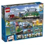 LEGO City Train de contrôle à distance 60198 - Set de construction avec 4 wagons, centre de contrôle, camionnette, chariot élévateur et 6 figurines