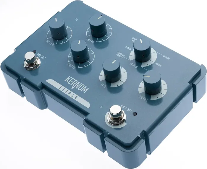 Kernom® Elipse Modulation Pedal Kernom - Effets Modulation Trémolo Vibrato Chorus Flanger Phaser Univibe avec MIDI