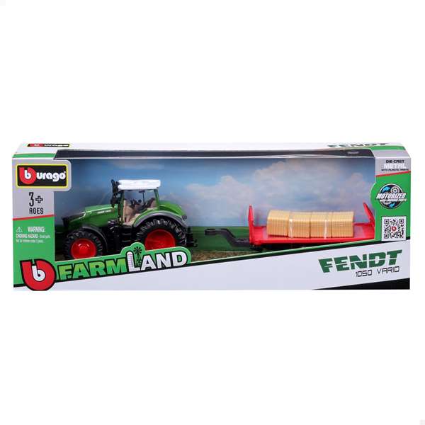 Burago Tracteur de métal avec remorque 10 cm - Modèles assortis