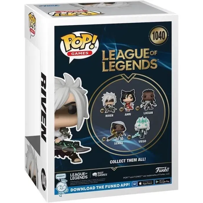 Funko Pop! Riven - League of Legends - Figurine Vinyle 9 cm - Emballage Boîte-Fenêtre