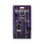 Karactermania Llavero Mercredi Addams Tête en PVC souple avec anneau métallique - 7,5 x 3,2 x 0,6 cm - Noir