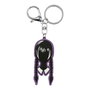 Karactermania Llavero Mercredi Addams Tête en PVC souple avec anneau métallique - 7,5 x 3,2 x 0,6 cm - Noir