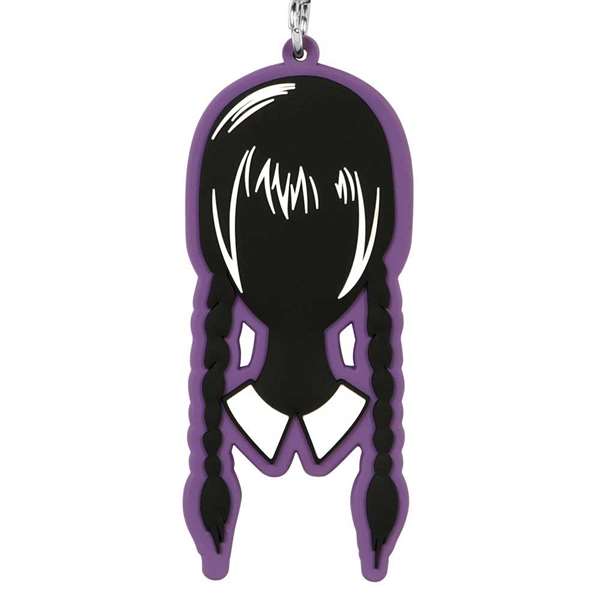 Karactermania Llavero Mercredi Addams Tête en PVC souple avec anneau métallique - 7,5 x 3,2 x 0,6 cm - Noir Karactermania Llavero Mercredi Addams Tête en PVC souple avec anneau métallique - 7,5 x 3,2 x 0,6 cm - Noir