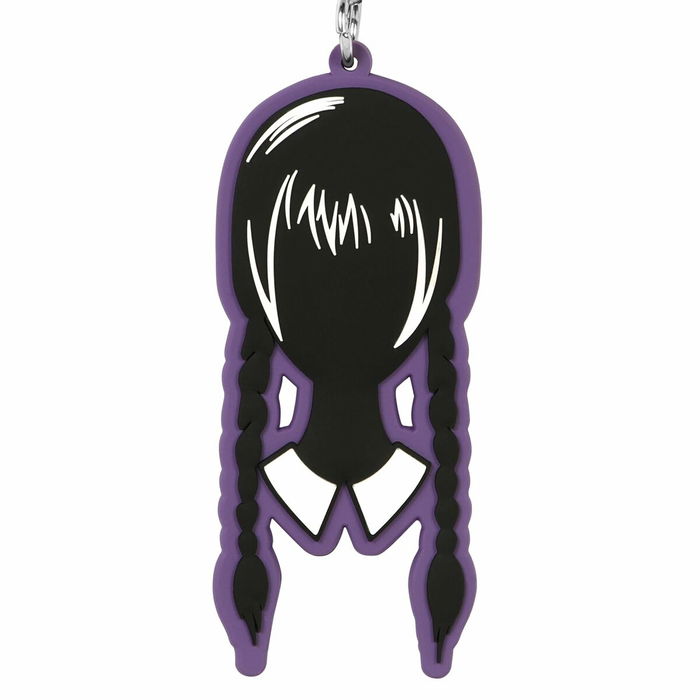 Porte-clés Wednesday Head Noir