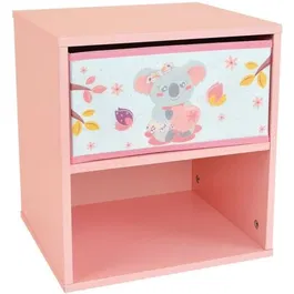 Fun House CALLY MIMI KOALA Chevet pour enfant avec tiroir en tissé - MDF 36x33x30 cm