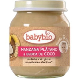 BABYBIO Pomme Banane Boisson de Coco 130 g