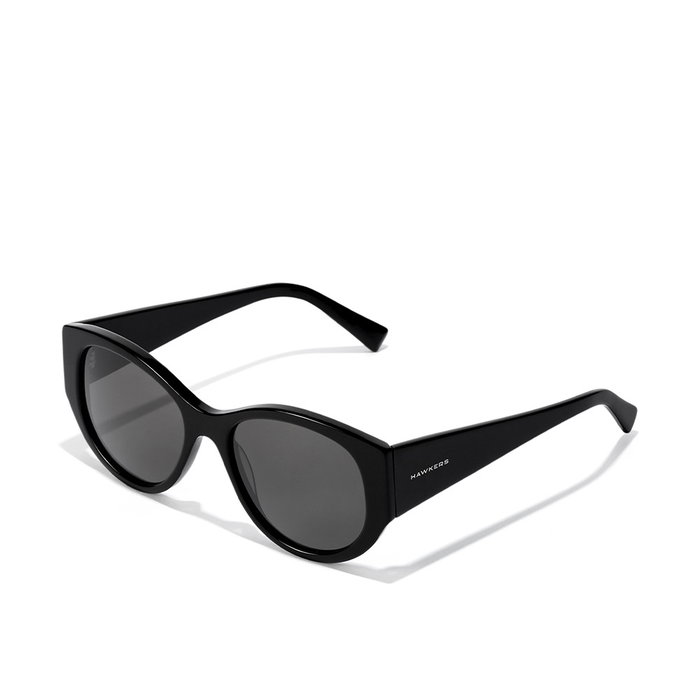 Hawkers Lunettes de Soleil MIRANDA Noires Unisexe Verres TR18 UV400 Monture Acétate Haute Qualité Style Anna Wintour