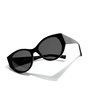 Hawkers Lunettes de Soleil MIRANDA Noires Unisexe Verres TR18 UV400 Monture Acétate Haute Qualité Style Anna Wintour