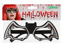 Lunettes déguisement avec forme de chauve-souris noir et blanc pour Halloween, carnaval ou fête costumée - Accessoire pour vampire et créature de la nuit