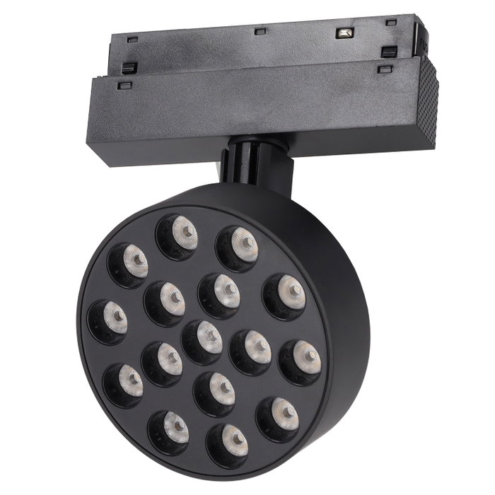 Luminaria LED Magnétique pour Carril 16W Ø97mm CCT ajustable Luminaria LED Magnétique pour Carril 16W Ø97mm CCT ajustable