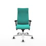Piqueras Y Crespo Fauteuil Albacete Turquoise avec mécanisme Sincro et accoudoirs 2D