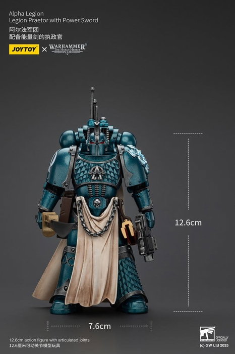 Joy Toy (CN) Warhammer The Horus Heresy figurine Alpha Legion Praetor avec Power Sword 13 cm