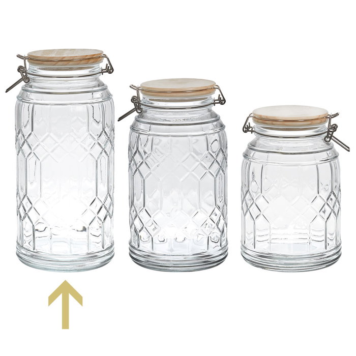 Cook Concept Bocal de conservation en verre 2,7 L Cook Concept Bocal de conservation en verre 2,7 L