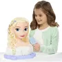 Reine Des Neiges - Tête à Coiffer Elsa Deluxe - Extensions cheveux color reveal, accessoires coiffure (barrettes, élastiques), à partir de 3 ans