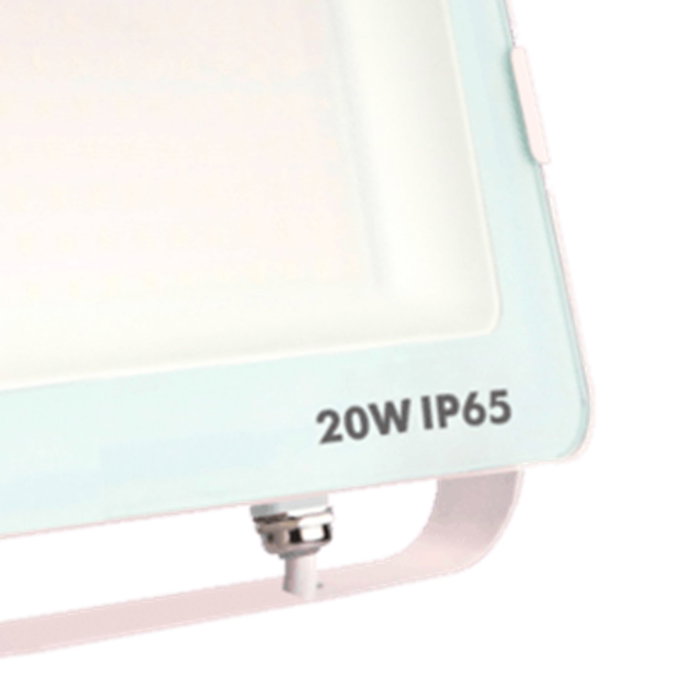 Silver Projecteur LED Extérieur 20W IP65 3000K Lumière Chaude Blanc 1600lm 120° Silver Projecteur LED Extérieur 20W IP65 3000K Lumière Chaude Blanc 1600lm 120°