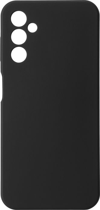 eSTUFF Coque en silicone pour Samsung Galaxy A14 5G - Modèle MADRID - Noir - Protection 3 côtés avec doublure microfibre